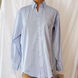 Men's CHAPS BY RALPH LAUREN Long Sleeve Dress Shirt in Blue - 15
